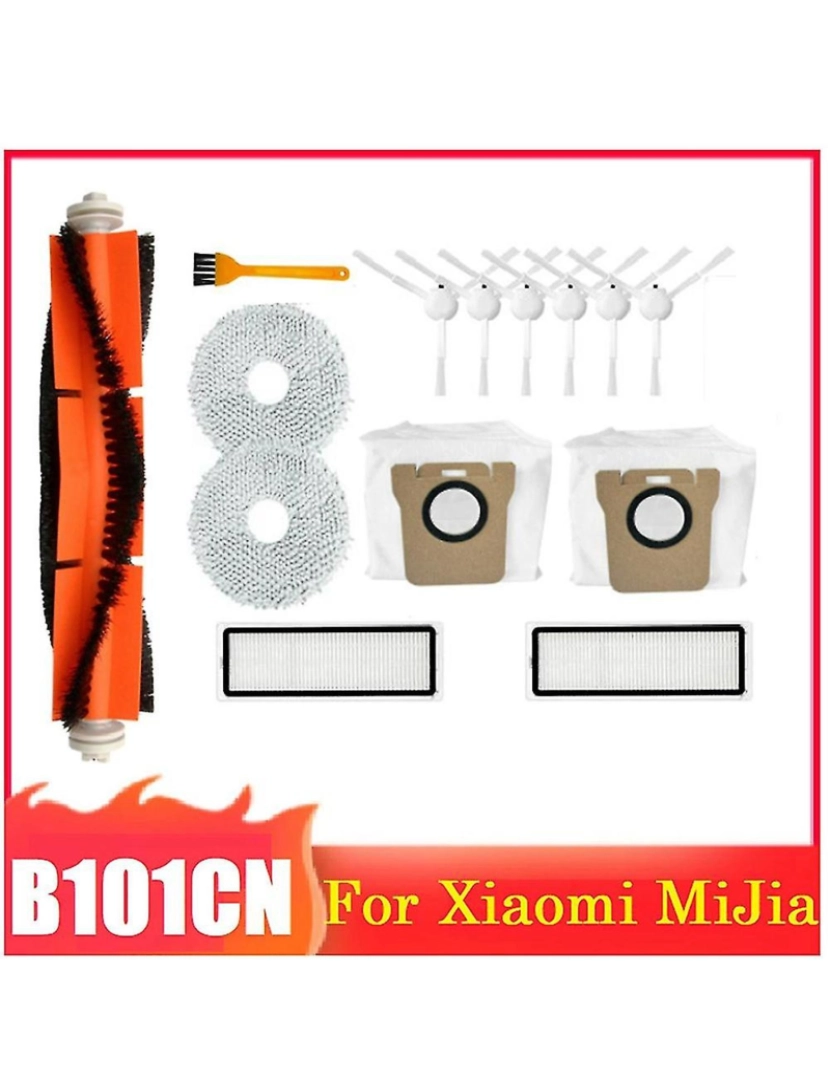 imagem de 14pcs para mijia b101cn robô aspirador de pó de limpeza HEPA Filtro de esfrega2