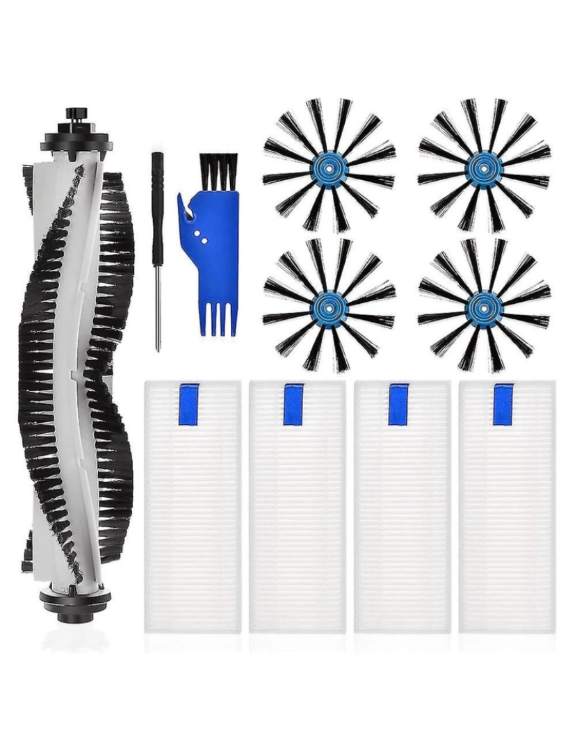 Crosmart - Substituição Brush de rolo principal escova lateral de peças de filtro hepa compatíveis para 3115 a pó de pó ACC