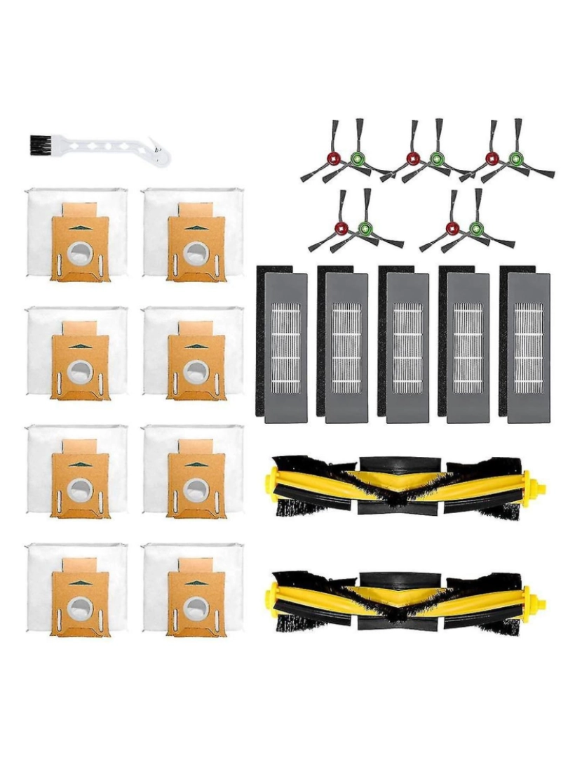 imagem de Filtro HEPA da escova lateral do pincel principal para T8 T8AIVI T8MAX N8PRO ACESSÓRIOS ASCUUUM1