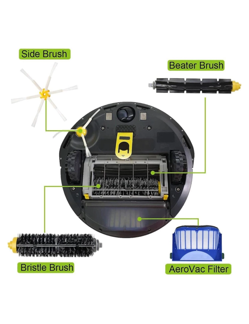 imagem de Kit de Acessórios para Substituição para 600 694 692 690 680 660 665 651 650 614 Série Robot Vacuum Cleaner2