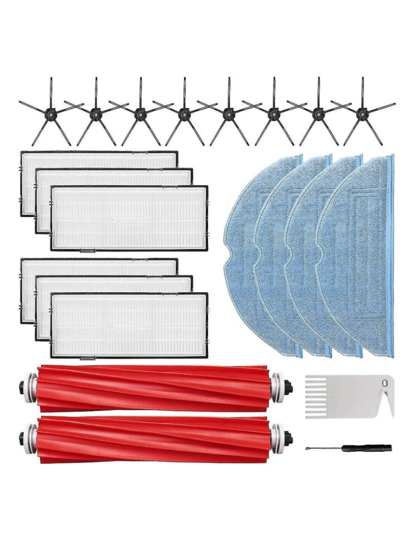 imagem de Filtro HEPA da escova lateral do pincel principal para S7 S7 Maxv T7S G10 Acessórios para limpeza de vácuo3