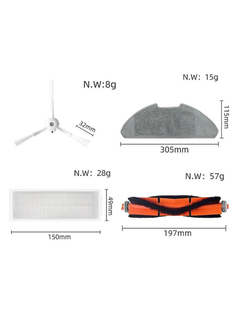 imagem de Filtro de substituição para o kit de substituição MJST1S/MOP2 LITE SWEEPER3