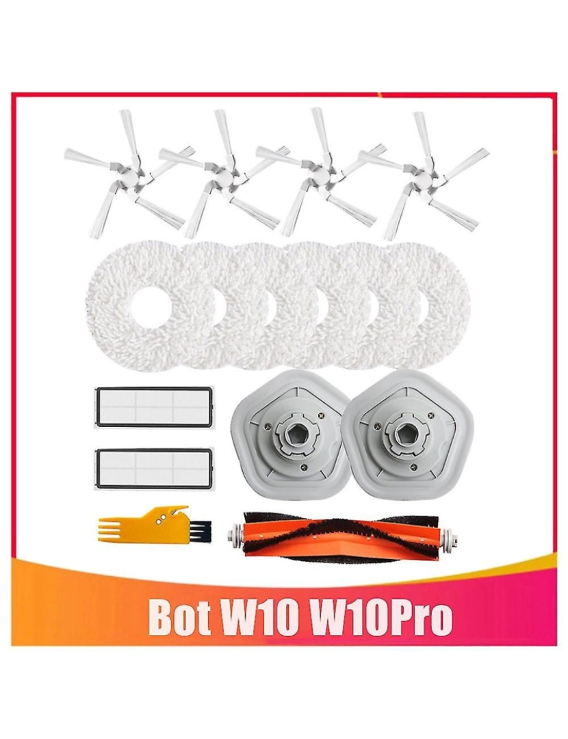 imagem de Kit de acessórios de substituição de 16pcs para W10/W10 PRO ROBOT ROBOT AS VIRIDOR CLION POLE2