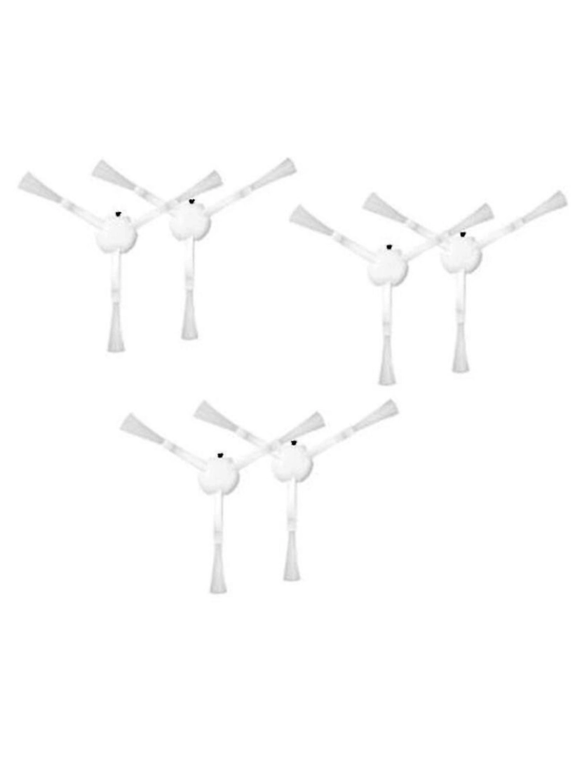 Crosmart - Pincel lateral branco para xiaomi sonho f9 mijia 1c stytj01zhm peças sobressalentes mi vácuo robótico cl.