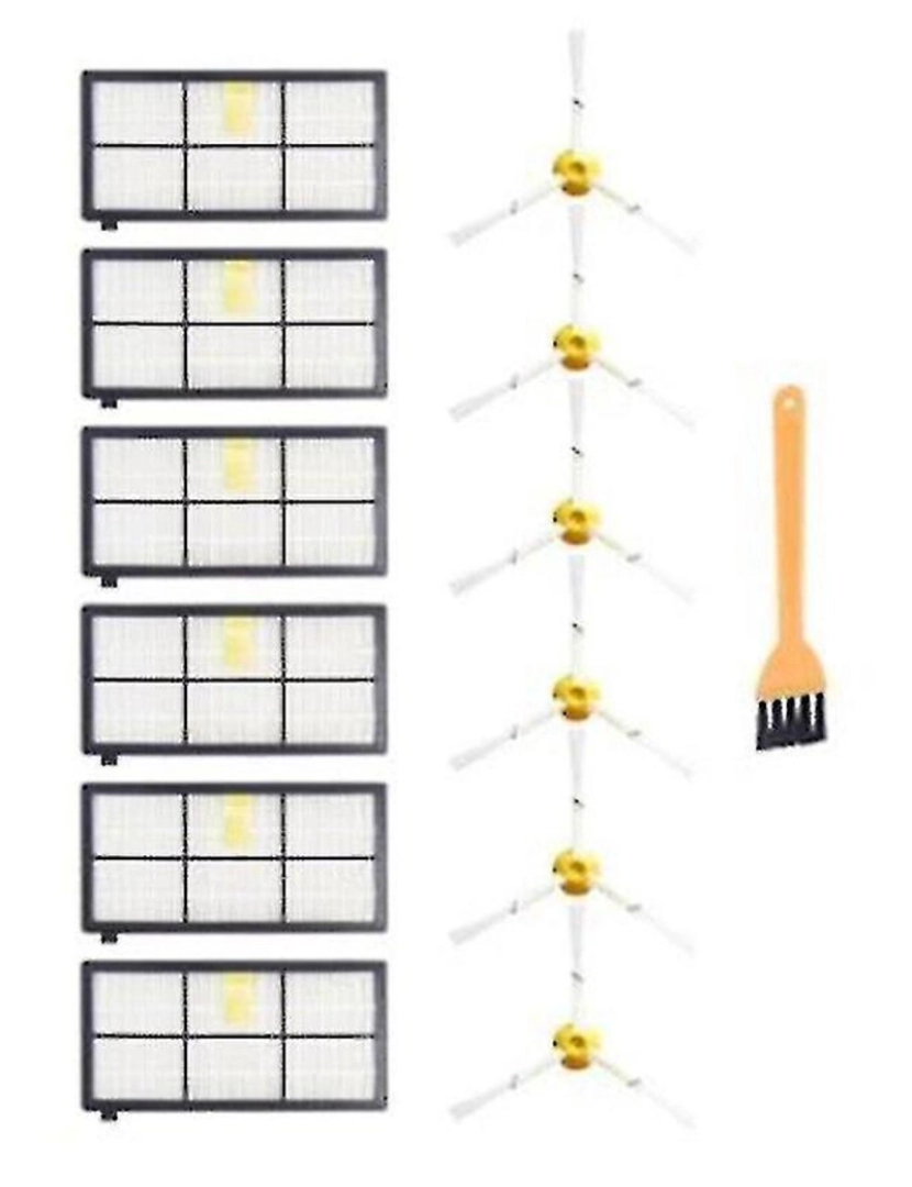 imagem de Kit de filtros de pincéis + HEPA para IROBOT Roomba 800 900 Série Robótica A aspirador de limpeza1