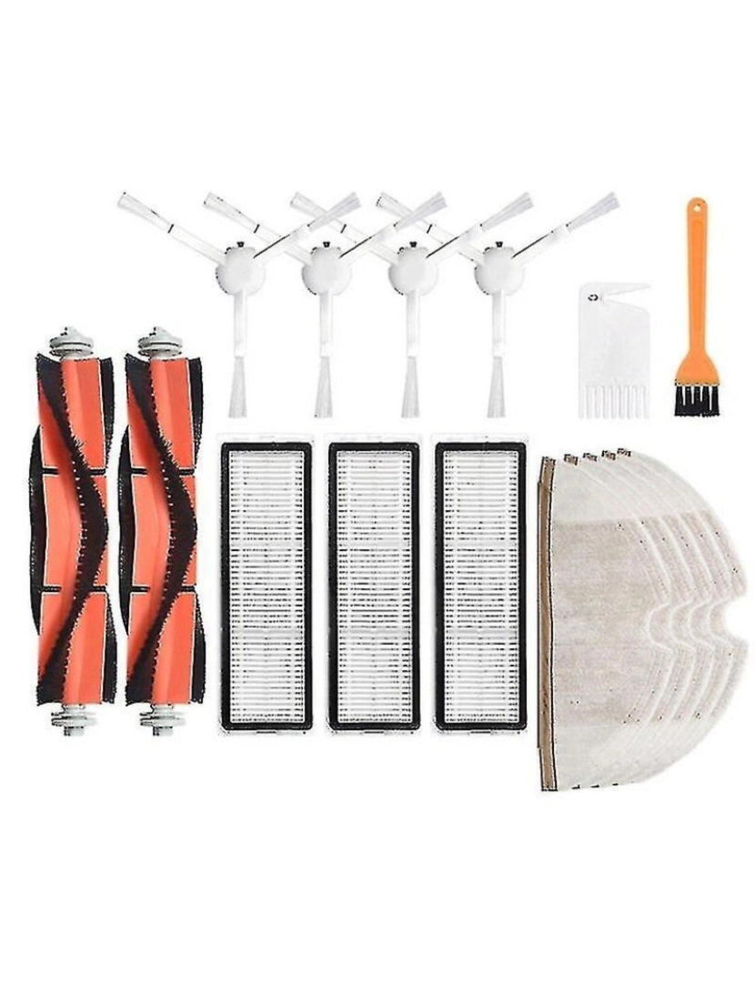 imagem de Kit de peças de reposição de 16 PCs para Xiaomi Mijia 1C Acessórios Robôs Filtro HEPA do rolo lateral1