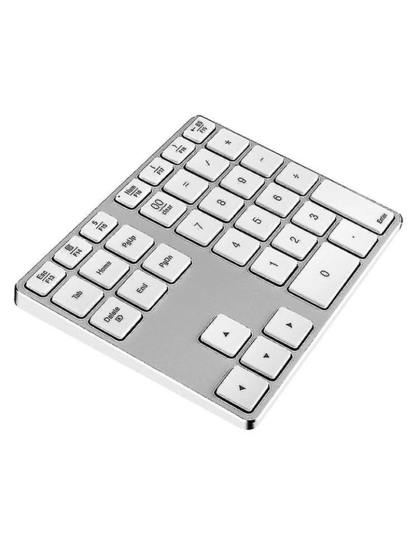 Crosmart - 34 teclas Numérico teclado sem fio Bluetooth Alumínio de alumínio