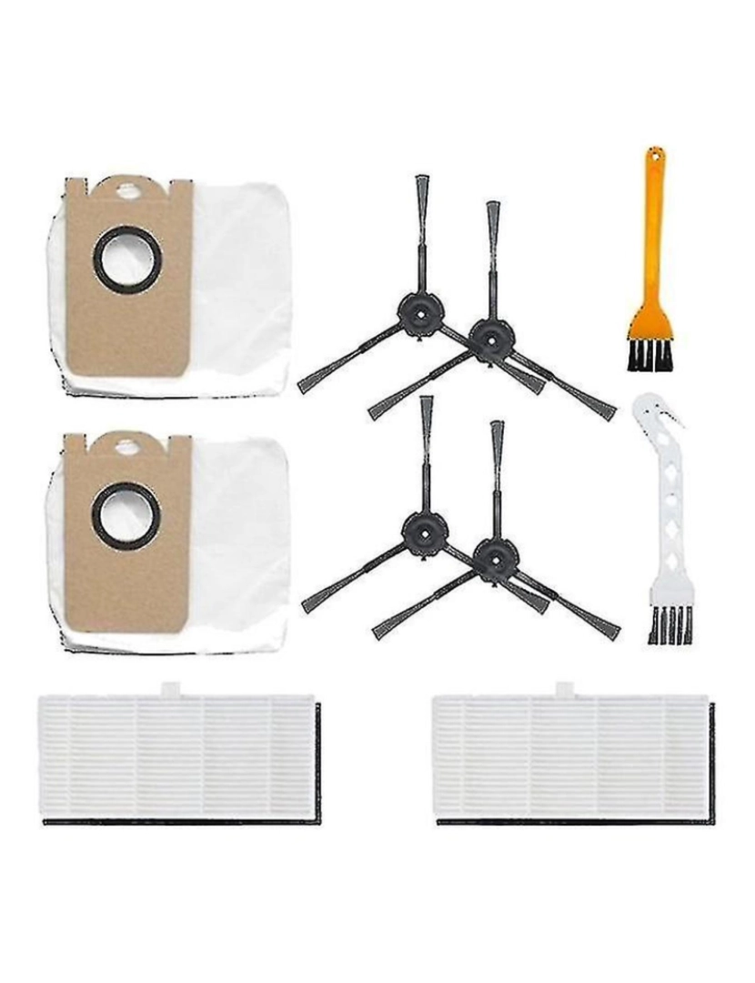 imagem de Bolsas de poeira escovas laterais peças de acessórios de filtro HEPA para aplicar o vácuo Xiaomi Viomi S9 Robot C1