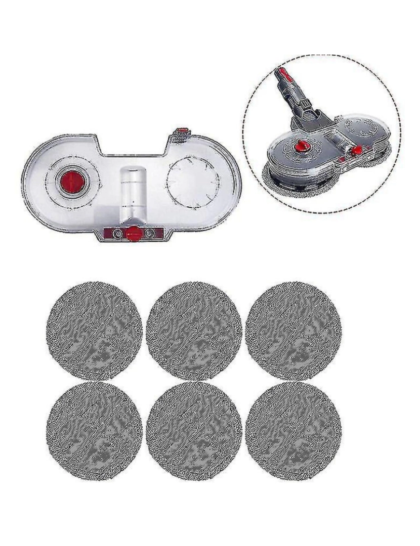 Crosmart - Tanque de água elétrica de esfregão para Dyson Vacuum Cleaner V7 V8 V10 V11 MOP elétrico de substituição