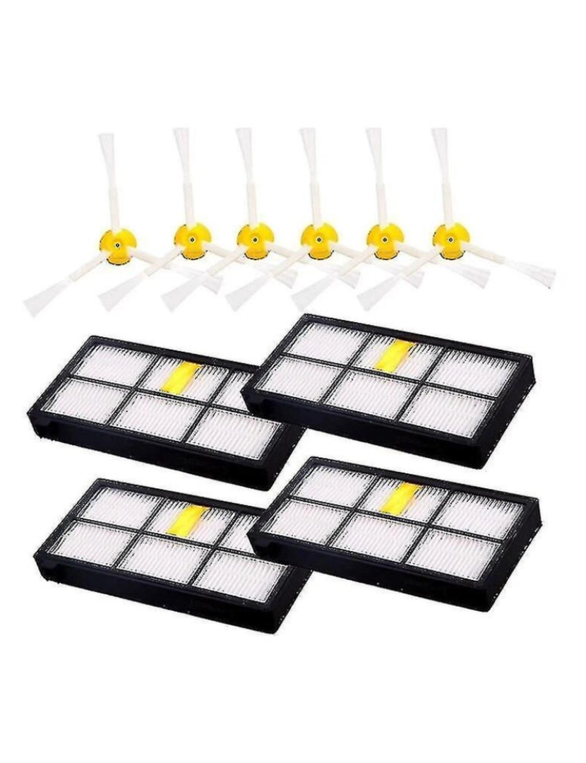 Crosmart - Filtros para iRobot Roomba 805 880 980 860 960 PECES HEPA FILTRES LABELOS LIMPOS