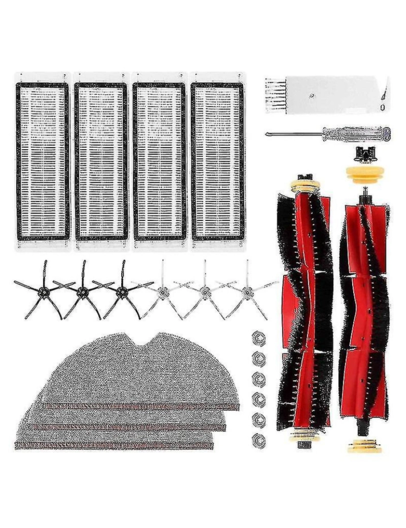 Crosmart - Acessórios para aplicar a Xiaomi Roborock S5 Max S50, S51, S6, S60, S65, S6 Max V, S6 Pure 23 peças