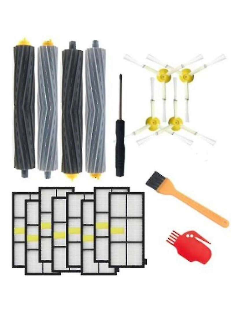 Crosmart - Filtros HEPA Substitua os acessórios de peças do kit de pincel para o iRobot Roomba 805 860 861 865 866 870