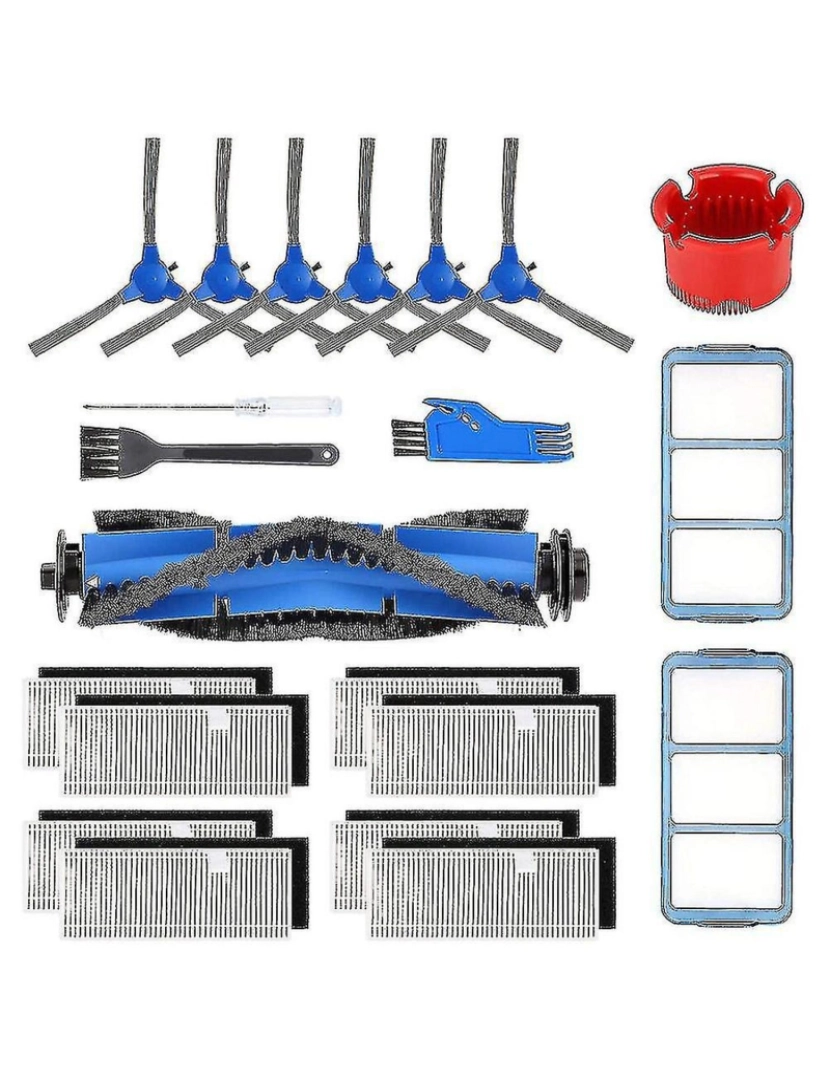 Crosmart - Acessórios de peças de reposição compatíveis para eufy robovac 11s 12 30c 15t 15c 35c pincelas de pó robótico robótico