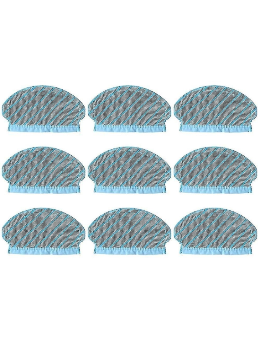 Crosmart - 9pcs MOP Pano para Ecovacs Deebot Ozmo 920 950 Série A aspirador de aspirador