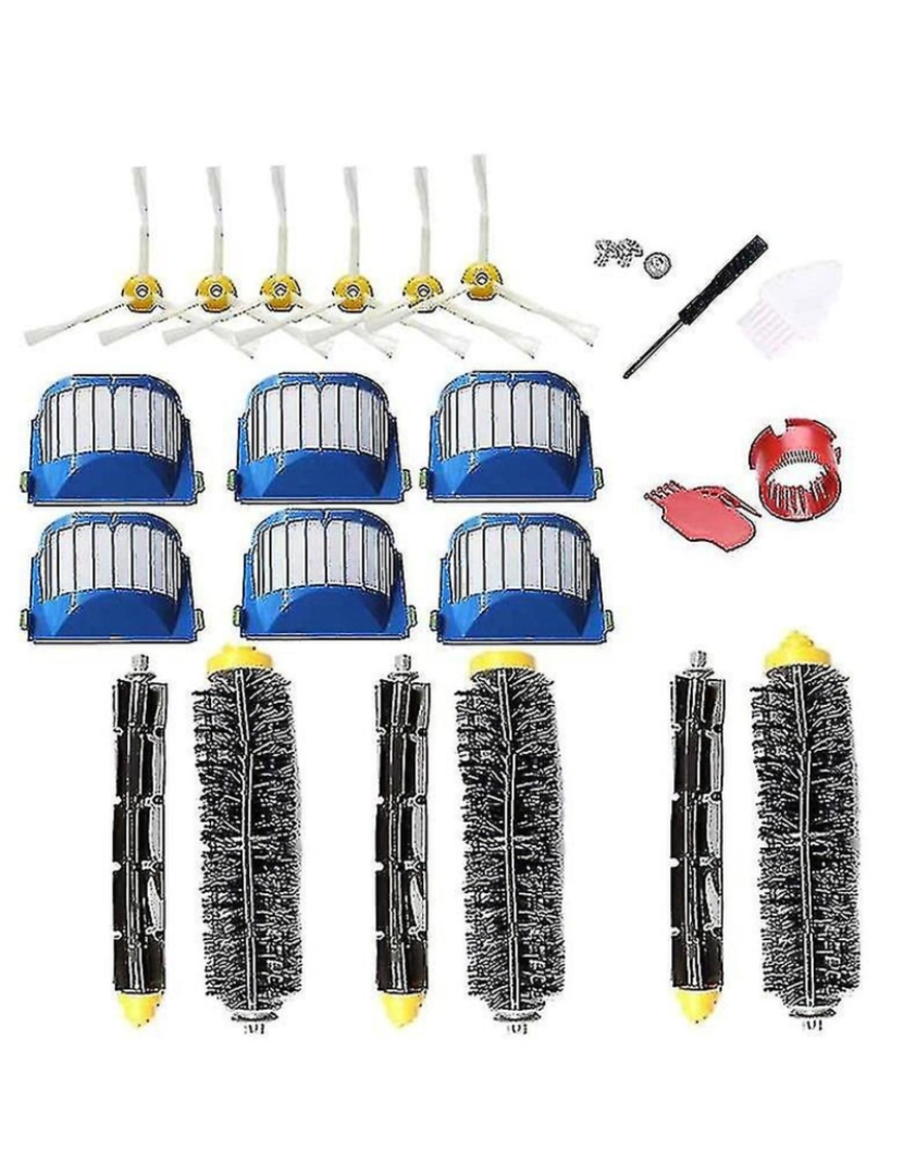 imagem de Escova de escova de rolos principais de vários sets filtro para iRobot Roomba 645 655 677 Para acessórios de reposição de Roomba iRobot1