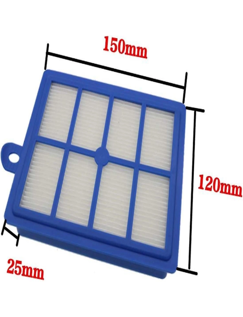 imagem de 2 Filtro HEPA de substituição de embalagem para Electrolux H12 EL4100 EL6986A EL4050 ZE346B ZUA3840P ZTI7635 CRJJKOY2