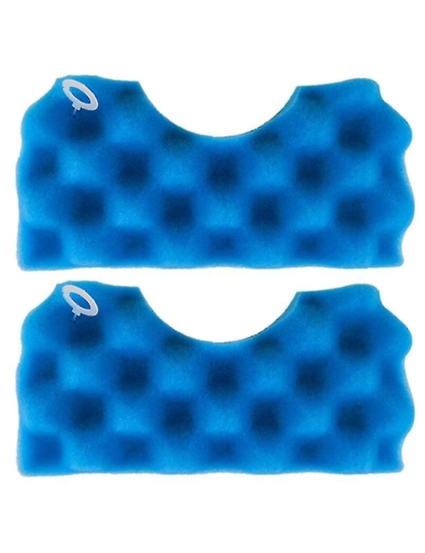 Crosmart - 2x kit de filtro de fígado de esponja azul para os acessórios de pó de pó Samsung DJ97 01040C Série Robot Vacuum Cleaner