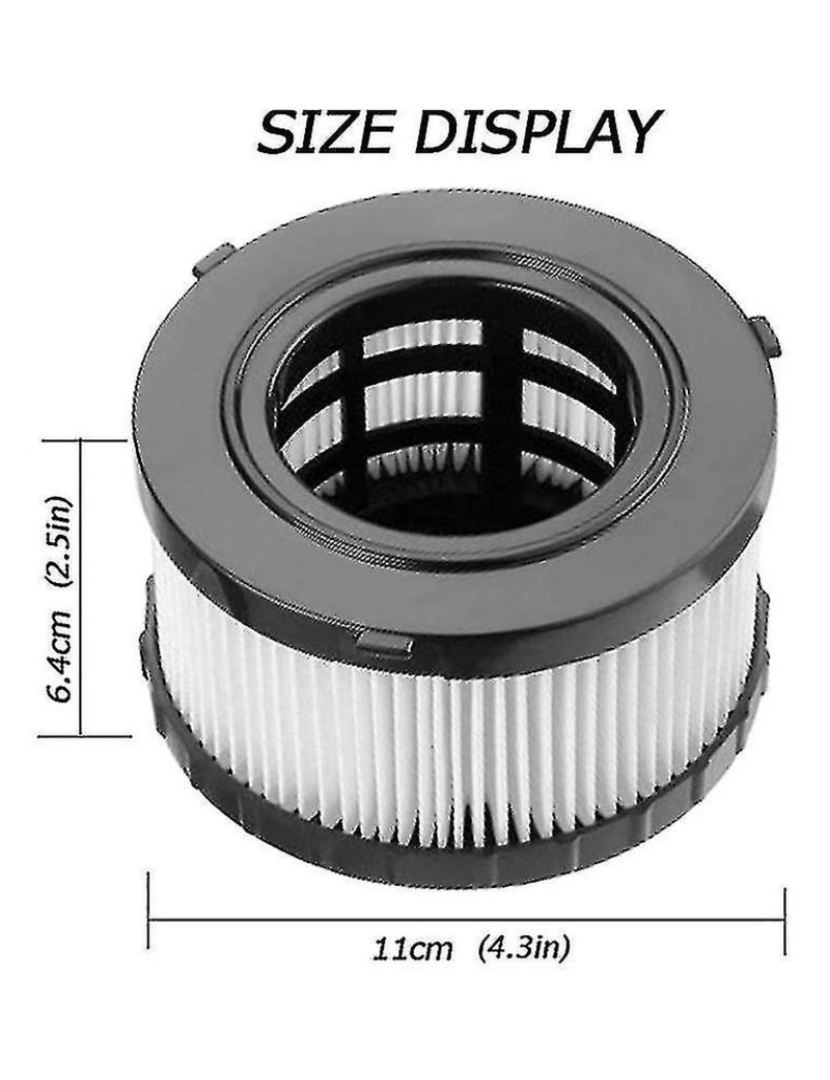 imagem de 3 Filtro HEPA de pacote para DeWalt DC5151H para Dewalt DC515, DCV5173