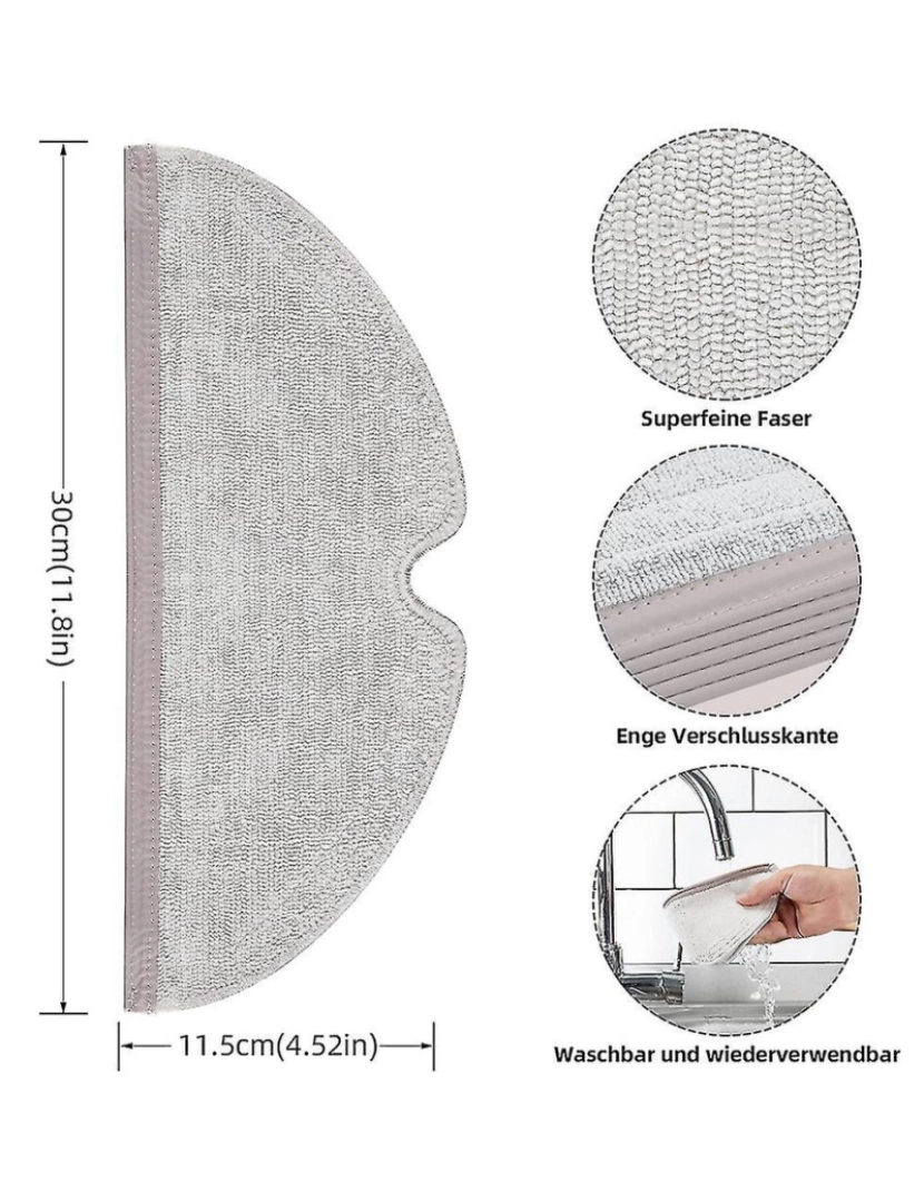 imagem de Peças de substituição Push Brush Pincel lateral Filtros Hepa para Q7 Q7 MAX Q7 MAX+ ASCUUUM CLEATER ACESSORES4