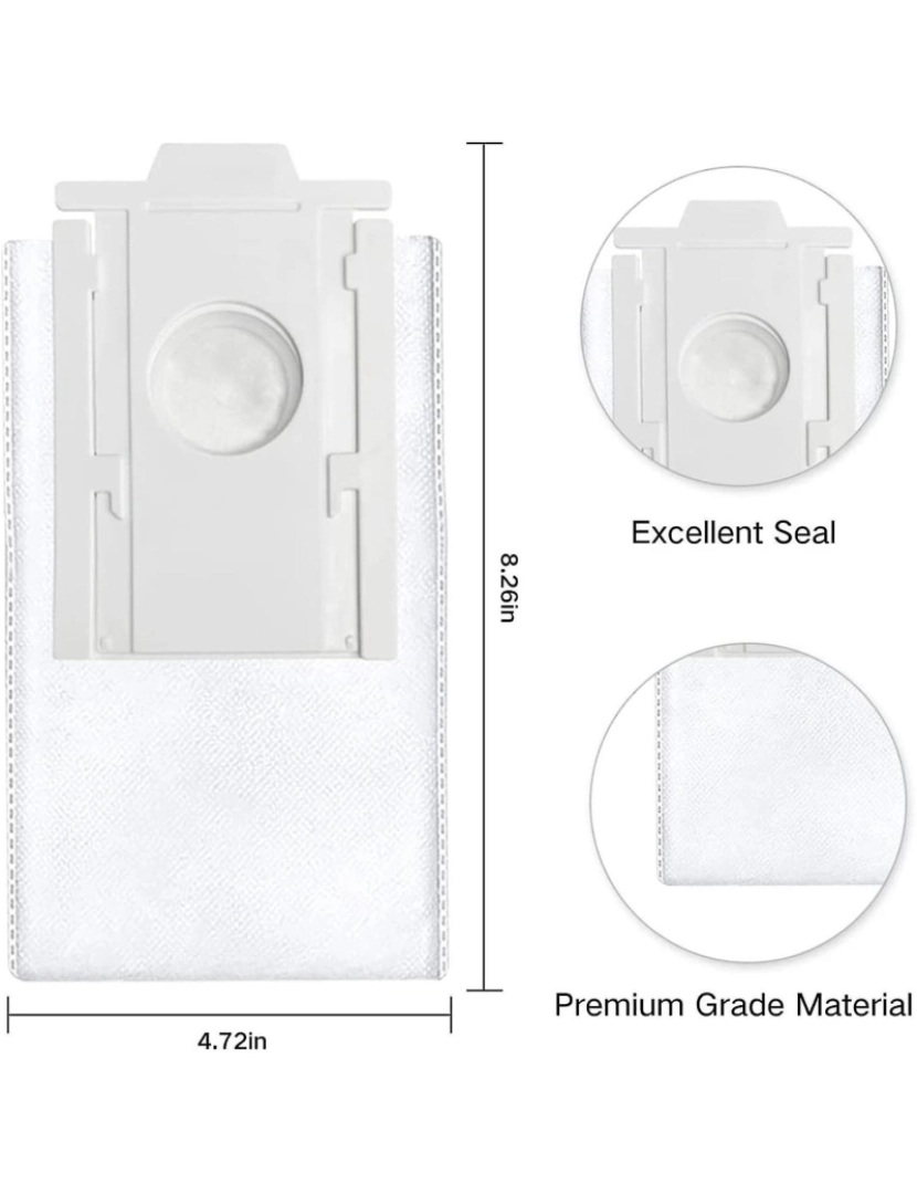 imagem de Sacos de poeira de pó de pó de 16pcs para VCA-RDB95 JET BOT+ JET BOT AI+ ROBOT ASCUUUM LIMPE Acesso3
