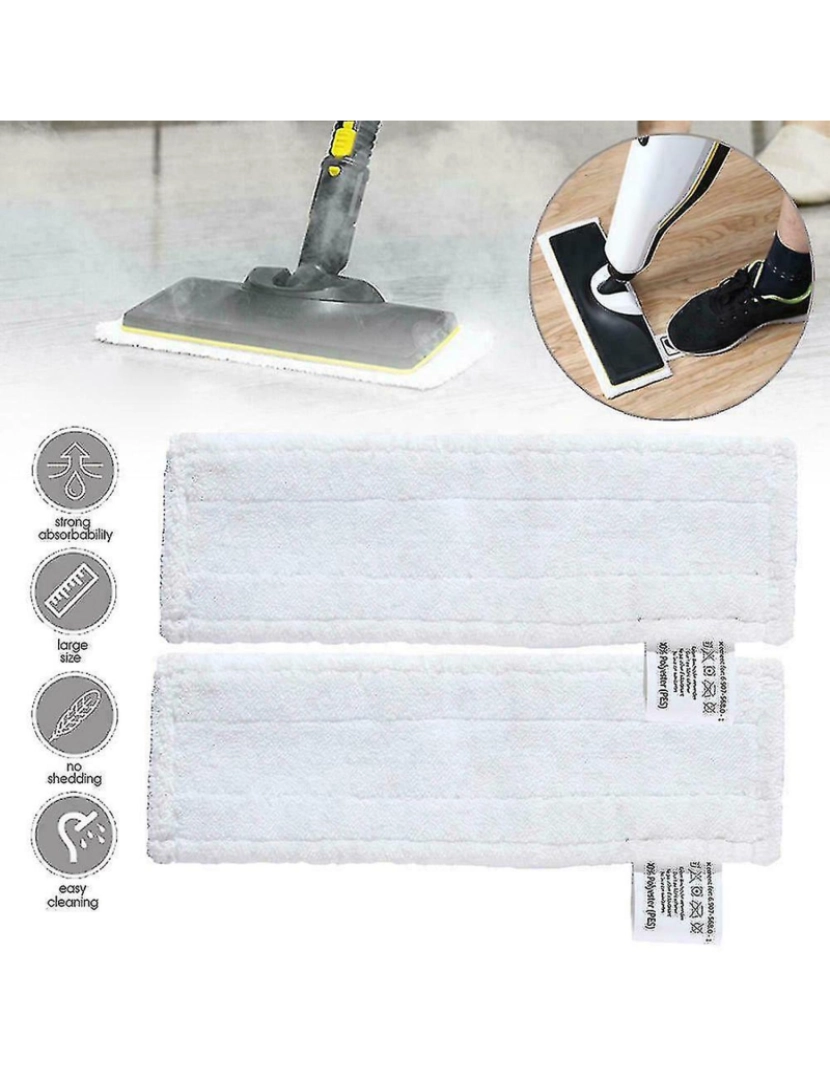 imagem de 1/3/6pcs karcher sc1 sc2 sc3 sc5 sc5 limpador de vapor de panos de piso Terry pisos2