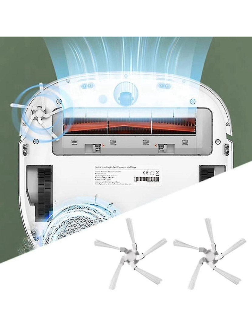 imagem de Brush lateral de peças de reposição para sonho w10 robtic aspirador2