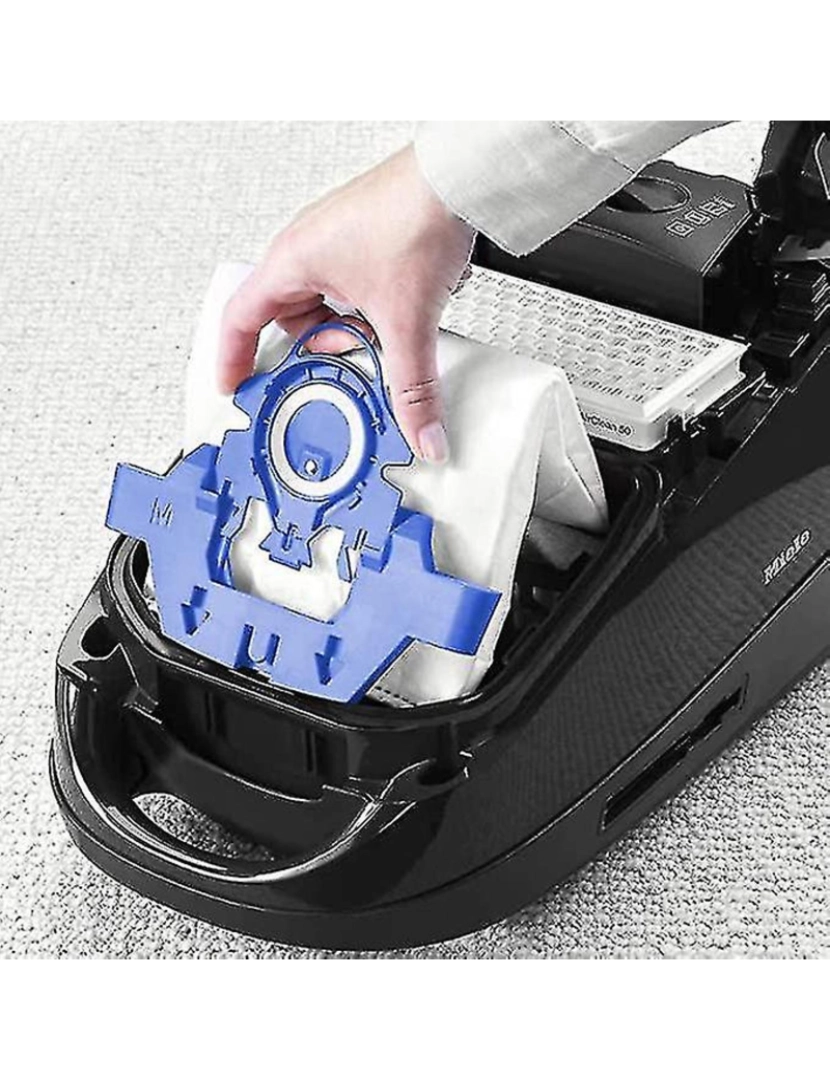 Crosmart - 8 Pacote de sacola de pó de vácuo de capacidade grande 3D, sacos Miele Hoover para sacos de vácuo Miele, compatíveis com sacos de vácuo MIELE GN