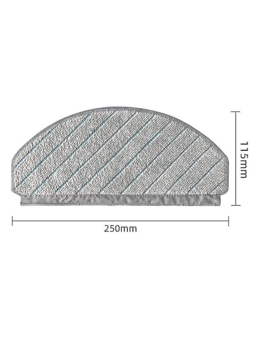 imagem de Substituição para Acessórios sobressalentes de Robô Turbo T10/T10 de Deebot T10 Robôs de Robô Turbo Robô Turbo Robô Robô Pano de MOP 5pcs2