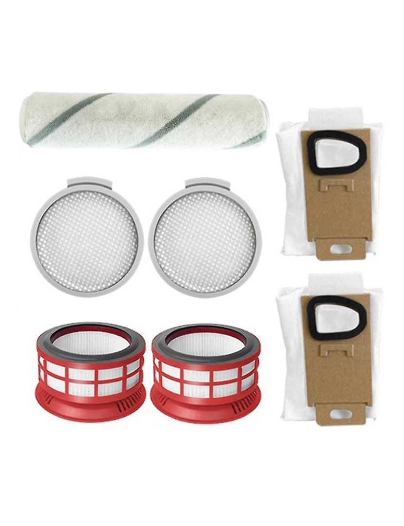 Crosmart - Bolsas de poeira de filtro HEPA de escova principal compatíveis para acessórios para pó H6 H7 H7