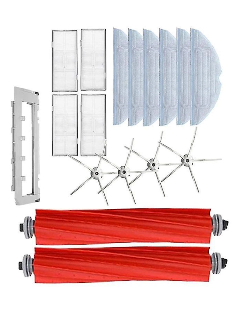 imagem de Acessórios de substituição do filtro de pincel lateral principal para S7 S70 S7MAX T7S T7S mais pó robótico Vacual4