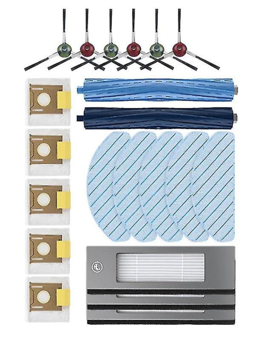 imagem de Pano de esfregão de filtro lateral principal e substituição do saco de poeira para o Deebot T9 Aivi T9 AIVI+ Robot Vacuum3