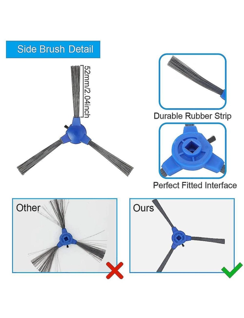 imagem de Substituição Brush principal Brush lateral Filtro Hepa para Robovac 11s 15c 30c 35c Robôs ACC ACC ACC4