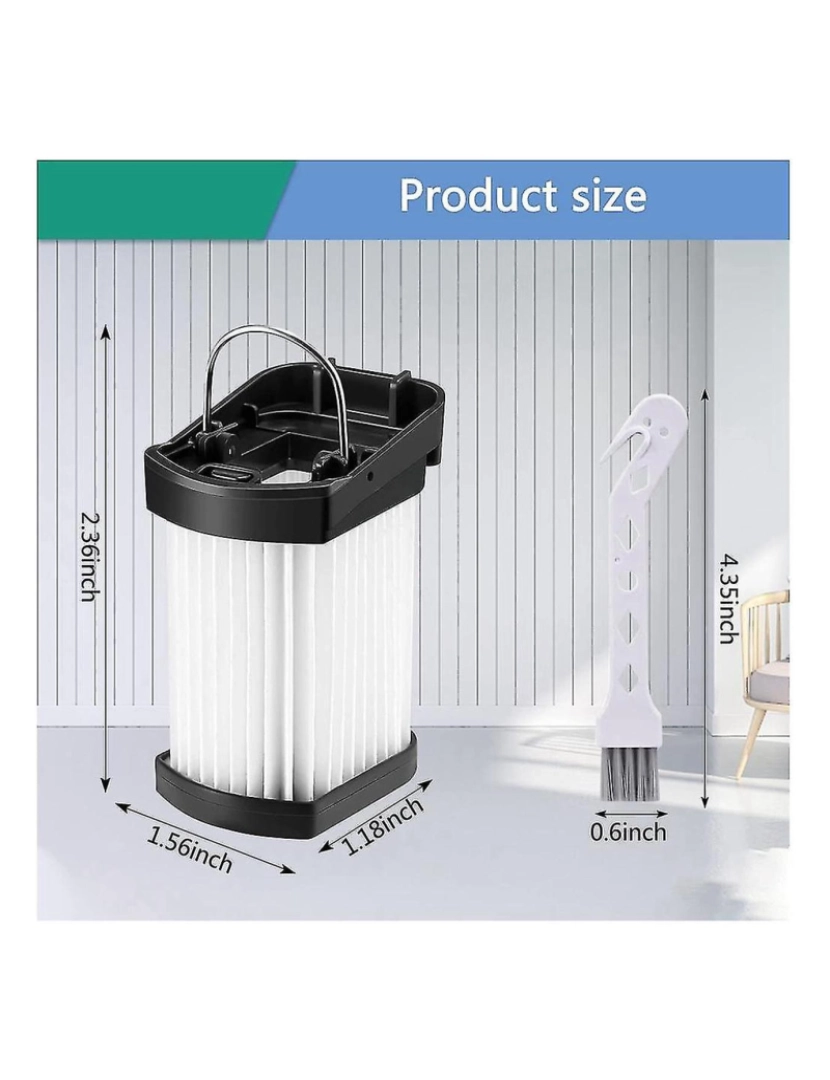 imagem de Filtro HEPA de substituição para WV401 WV401BL WV401PK WV403BR ACESSÓRIOS ASPUUUM3