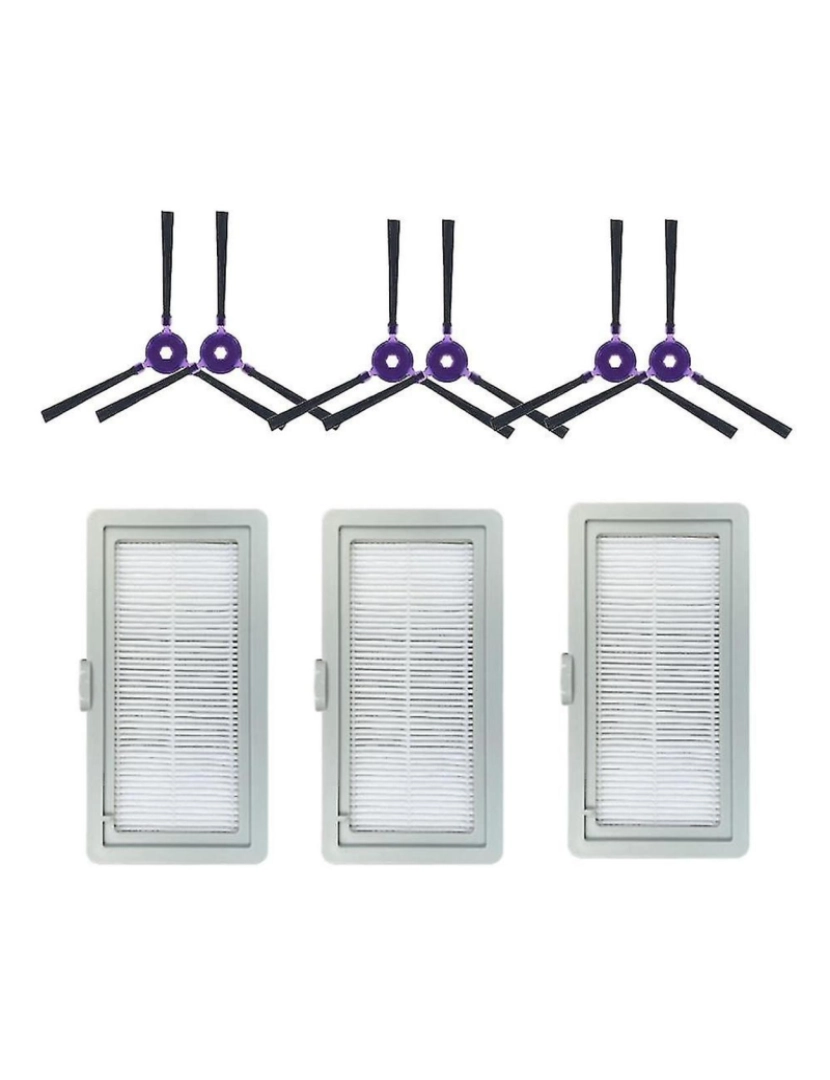 Crosmart - Substituição para i5young i9eye swee swearing aspirador de limpador de pó do lateral filtro de pincel lateral