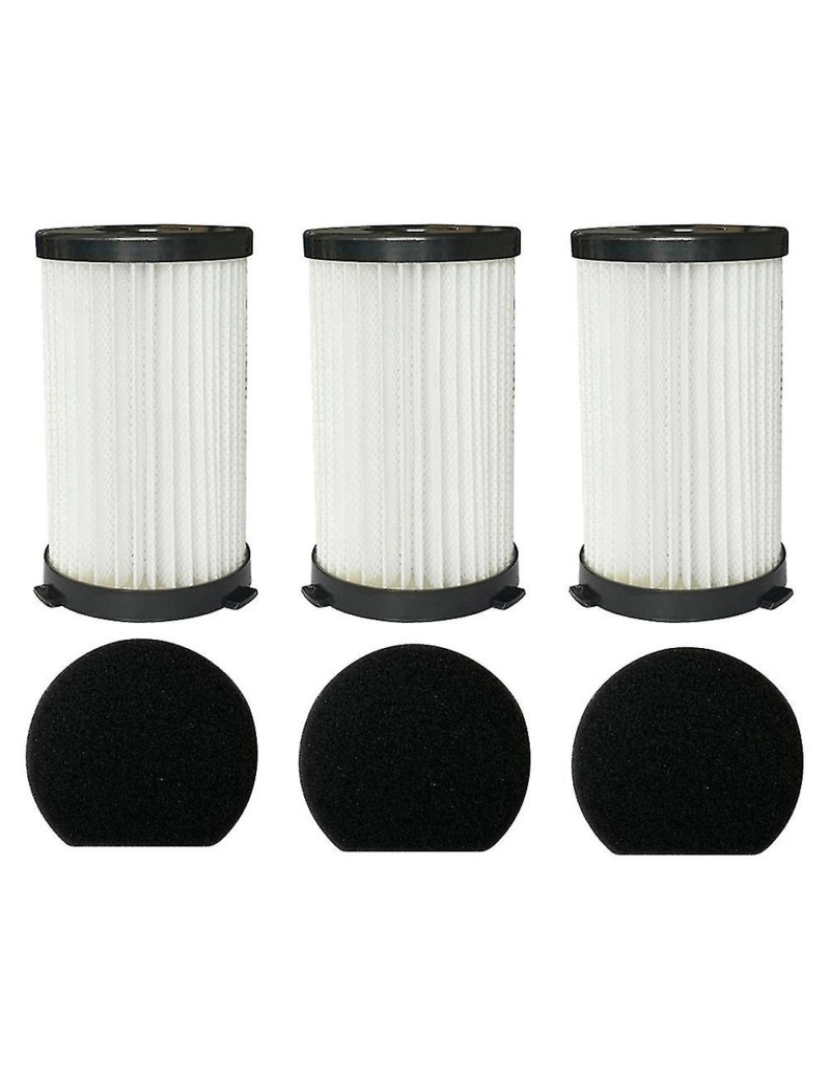 Crosmart - 3 PCS Filtro HEPA para D600 D601 Thunderbrush 520 Filtro de limpeza de vácuo com fio Elementos HEPA