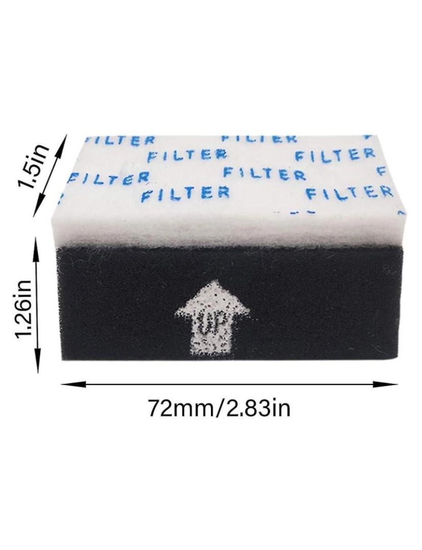 imagem de 16 Pacote de espuma de vácuo de substituição de embalagem Conjunto de pré-filtro para impulso BH53020 A aspiradores sem fio, compare2