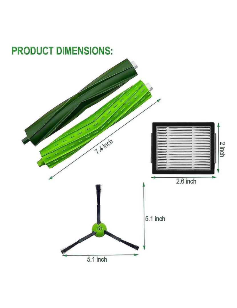 imagem de Filtro HEPA de escova lateral do pincel principal para J7 J7+ Robot Vacuum Cleaners Acessórios3