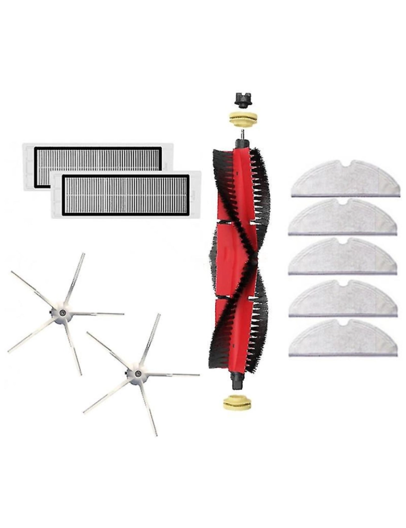 imagem de 10pcs a vácuo Peças de substituição Acessórios para S5 Max S50 S6 S60 Filtro HEPA Brus lateral principal1