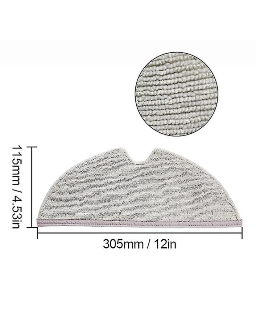 imagem de Brico lateral principal HEPA Filtro de esfregaço para Q7 Max, Q7 Max+, T8 Robot Amblorner Acessórios sobressalentes4