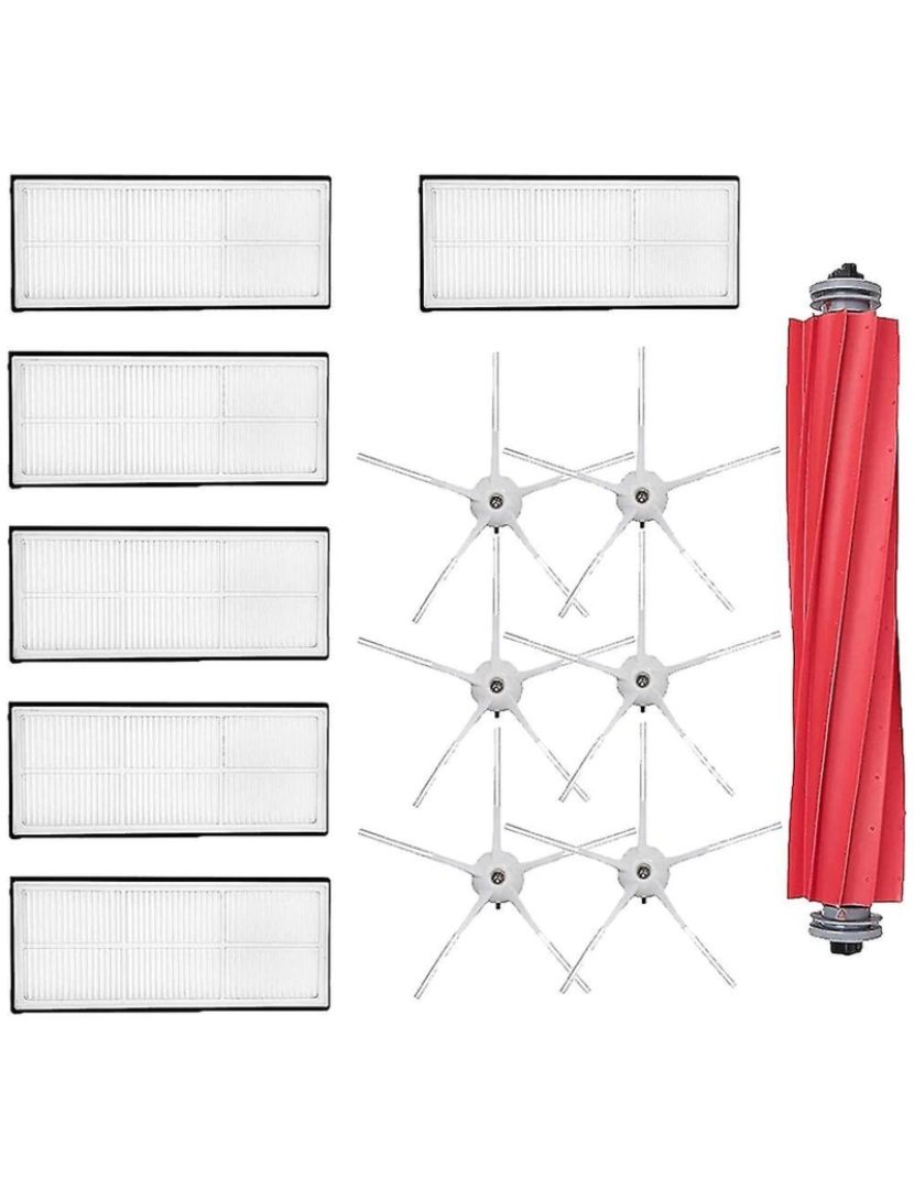 imagem de Escovas de escova de rolo de reposição Filtros HEPA para S7 T7S T7Plus Robot Vacuum Cleaner Accessori1