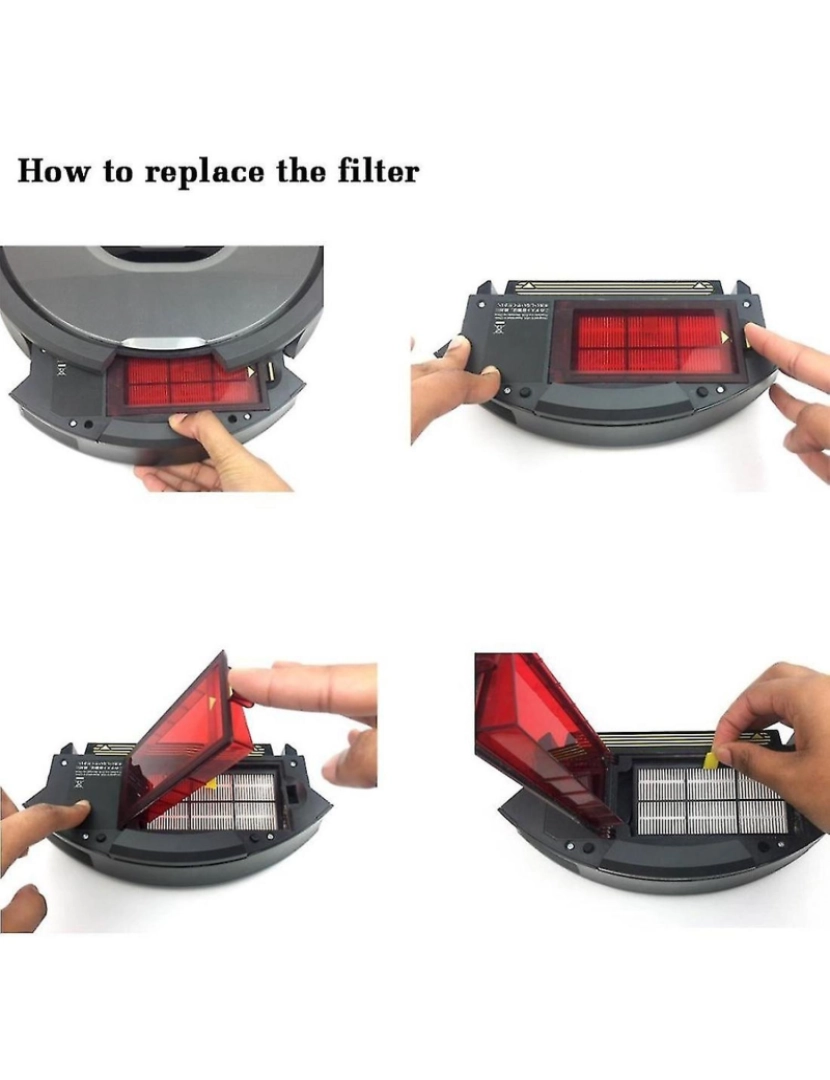 imagem de Substituição de filtro HEPA de 1set para 800 900 séries 800 805 850 860 870 880 890 960 980 A vácuo4