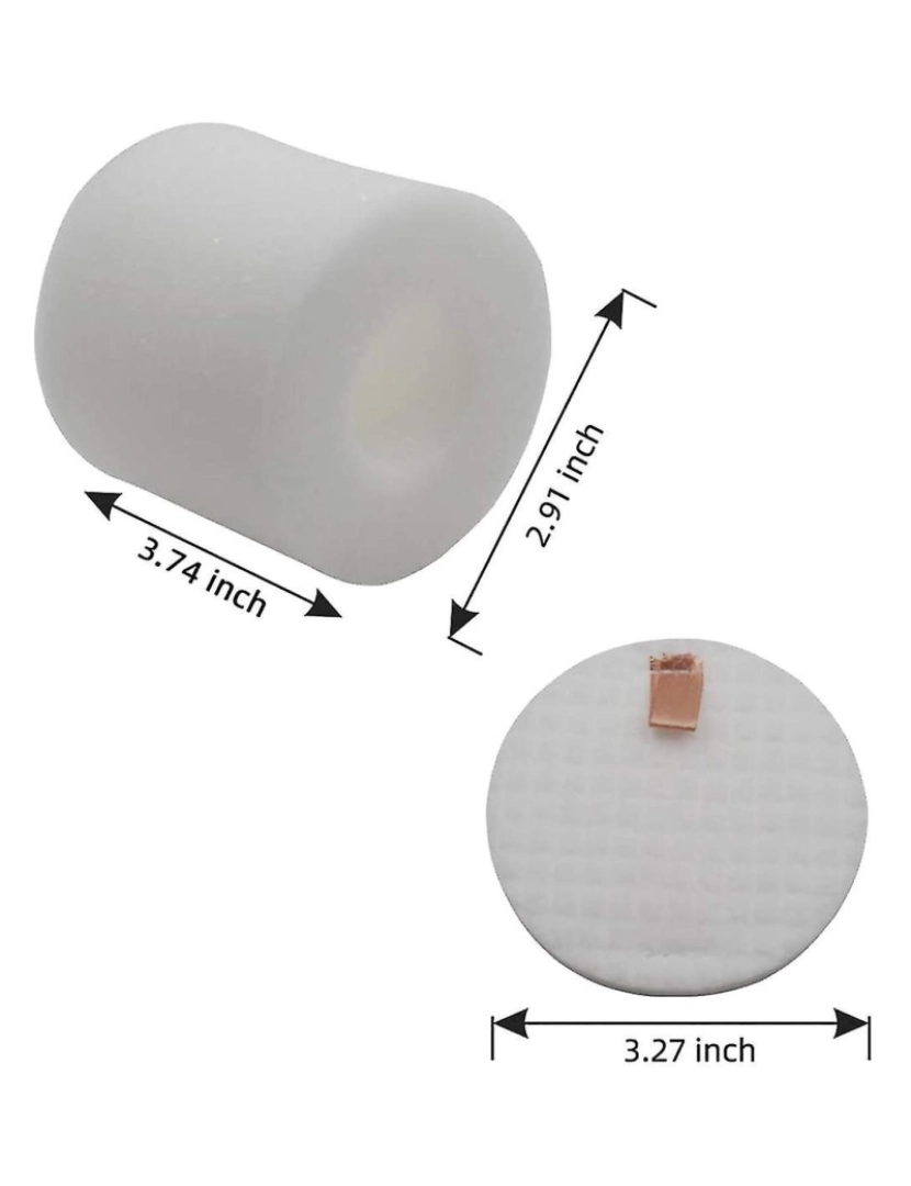 imagem de Filtros de espuma pré-motor de base da base de substituição para tubarão IQ Robot Vacuum R101AE RV1001AE UR1005AE AUTO-EMP2