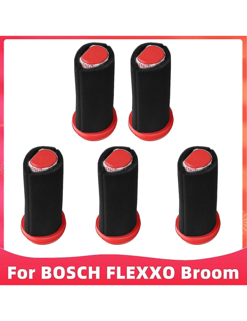 imagem de Filtros de vácuo de 5pcs para Flexxo Broom BBH3Z0025 BBH3PETGB BBH3251GB BBH3211GB VAIRO2