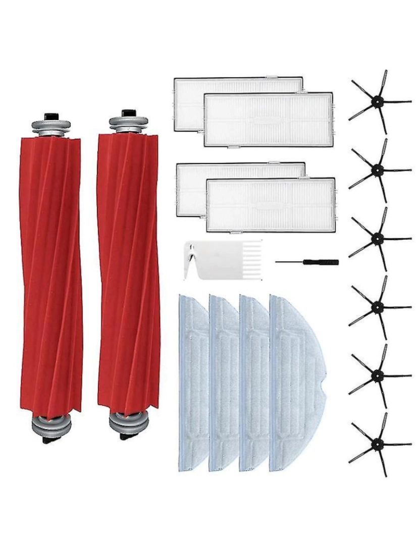 Crosmart - Brushes laterais do pincel principal Filtros compatíveis para S7 T7S Robot Acessórios de pó de pó de robô