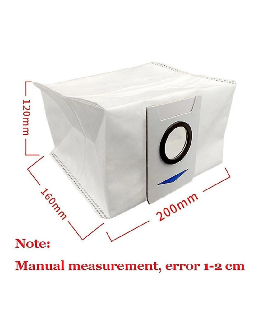 Crosmart - Acessórios de substituição de bolsa de poeira para Deebot X1 Omni Turbo A vácuo de alta capacidade à prova de vazamentos duplos