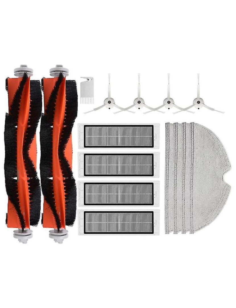 Crosmart - Filtros HEPA de MOPS de escova para 1s sdjqr02rr para S50 S51 S52 S55 S6 para Xiaowa E2 E3 E4 Vacuum Cleaner