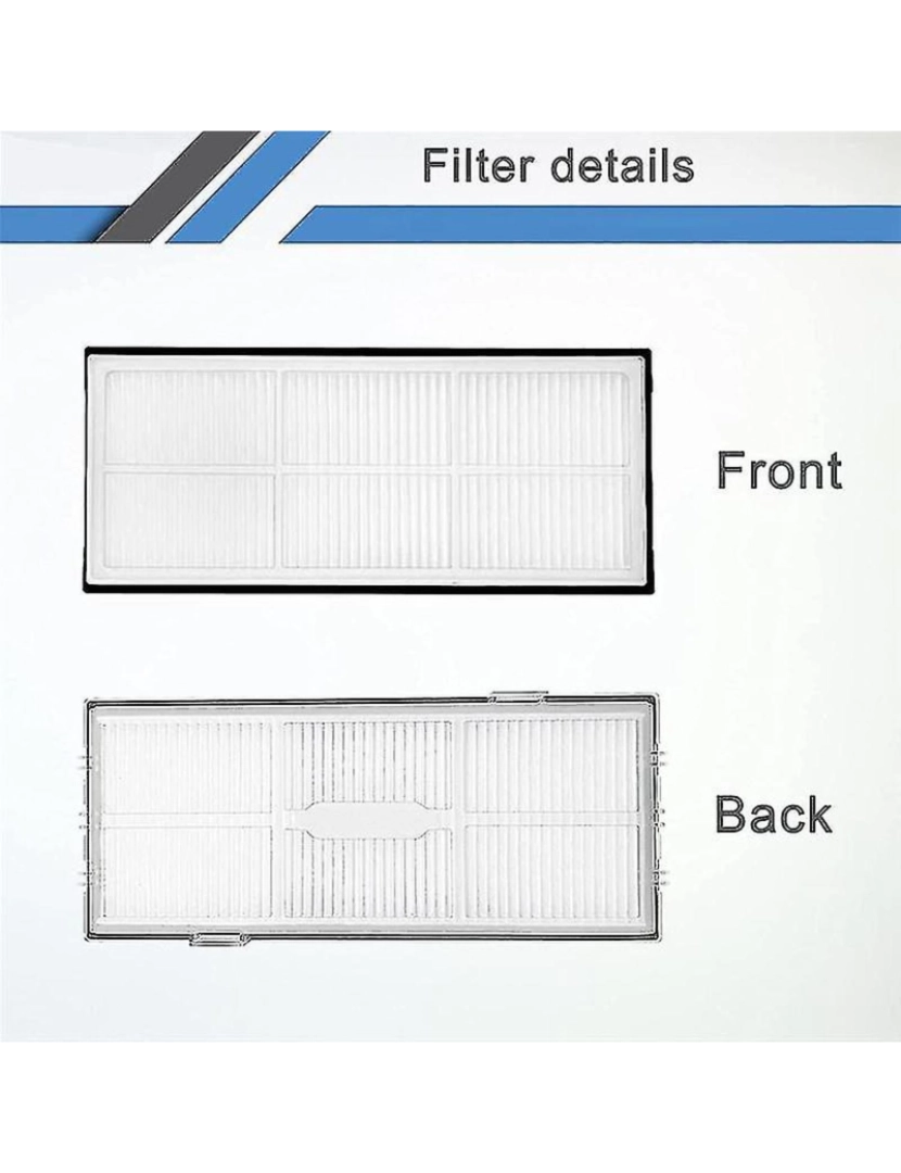 imagem de Para Roborock S7 S70 Acessórios Prave principal Provejo lateral Filtro Hepa4