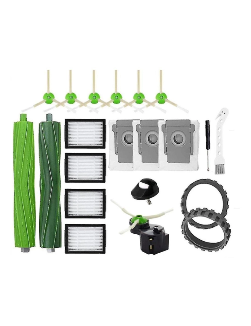 Crosmart - Kit de acessórios para i7 i7+ i3 i3+ i4 i4+ i6 i6+ i8 i8+ j7 j7+/plus e5 e6 e7 aspirador de aspirador robótico