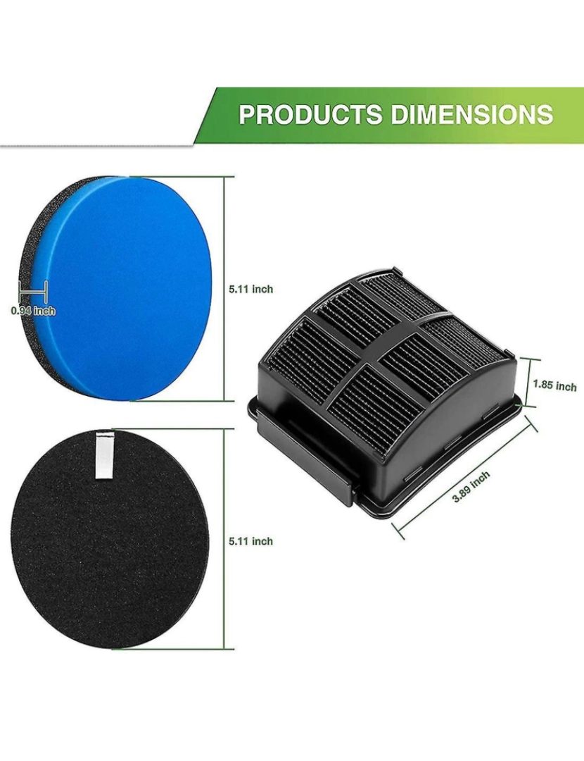 imagem de Filtros de substituição de 1set Compatibale para 2998 2999 2849 3000 3057 2849 3125W Multiclean Lifp-off PE4