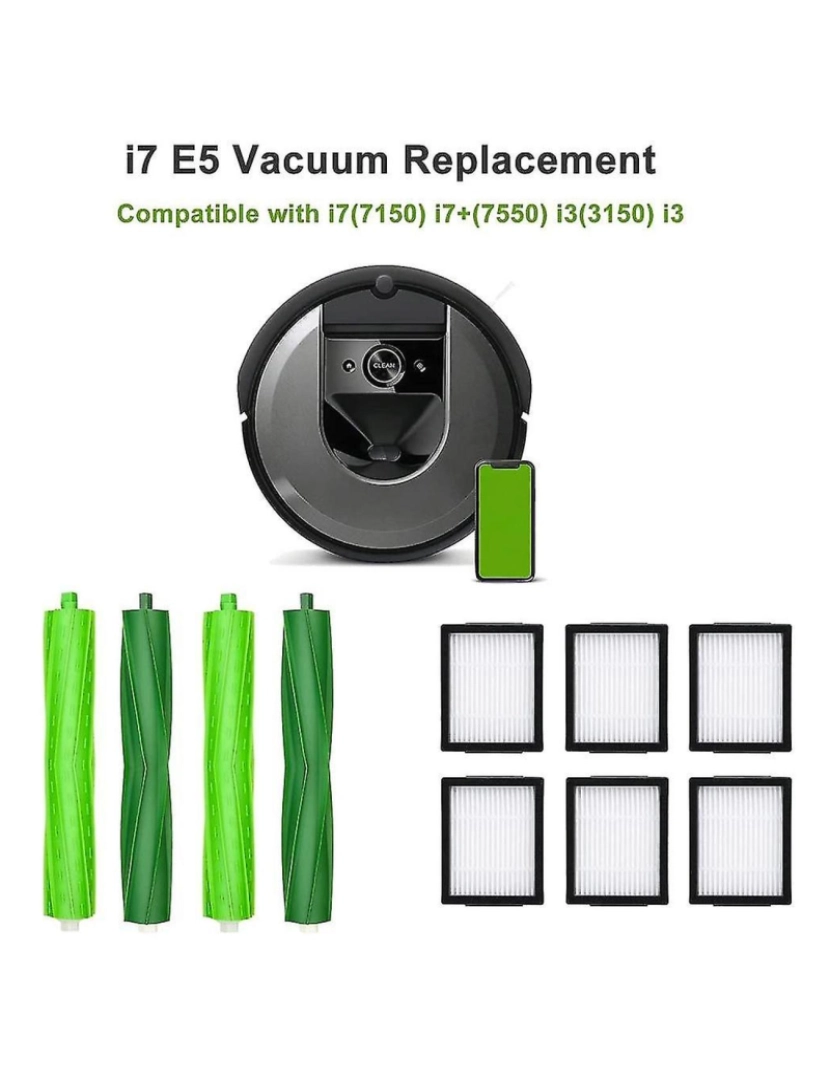 imagem de Filtros i7 peças de rolos de substituição para i3 j7 mais i8 kit de reabastecimento de acessórios e5 i4 i6 i14